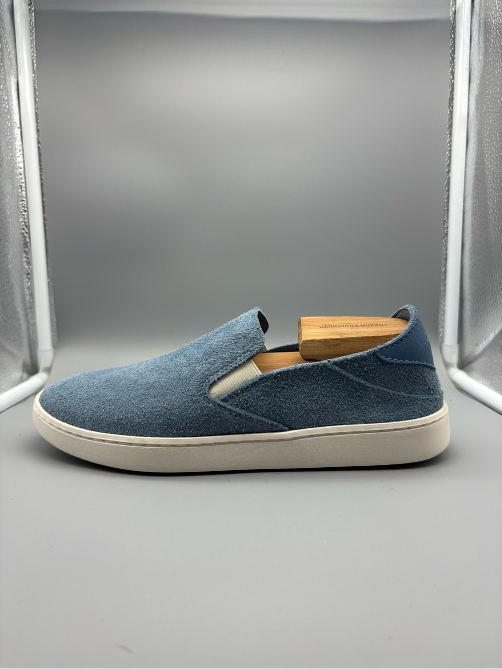 Olukai | Pehuea Luxe Convertible Sneaker Shoes - Blissful Blue ; Womens 9.5